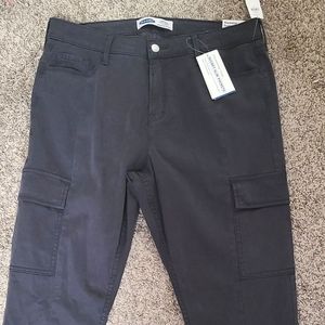 Dark grey super skinny high rise old navy pants